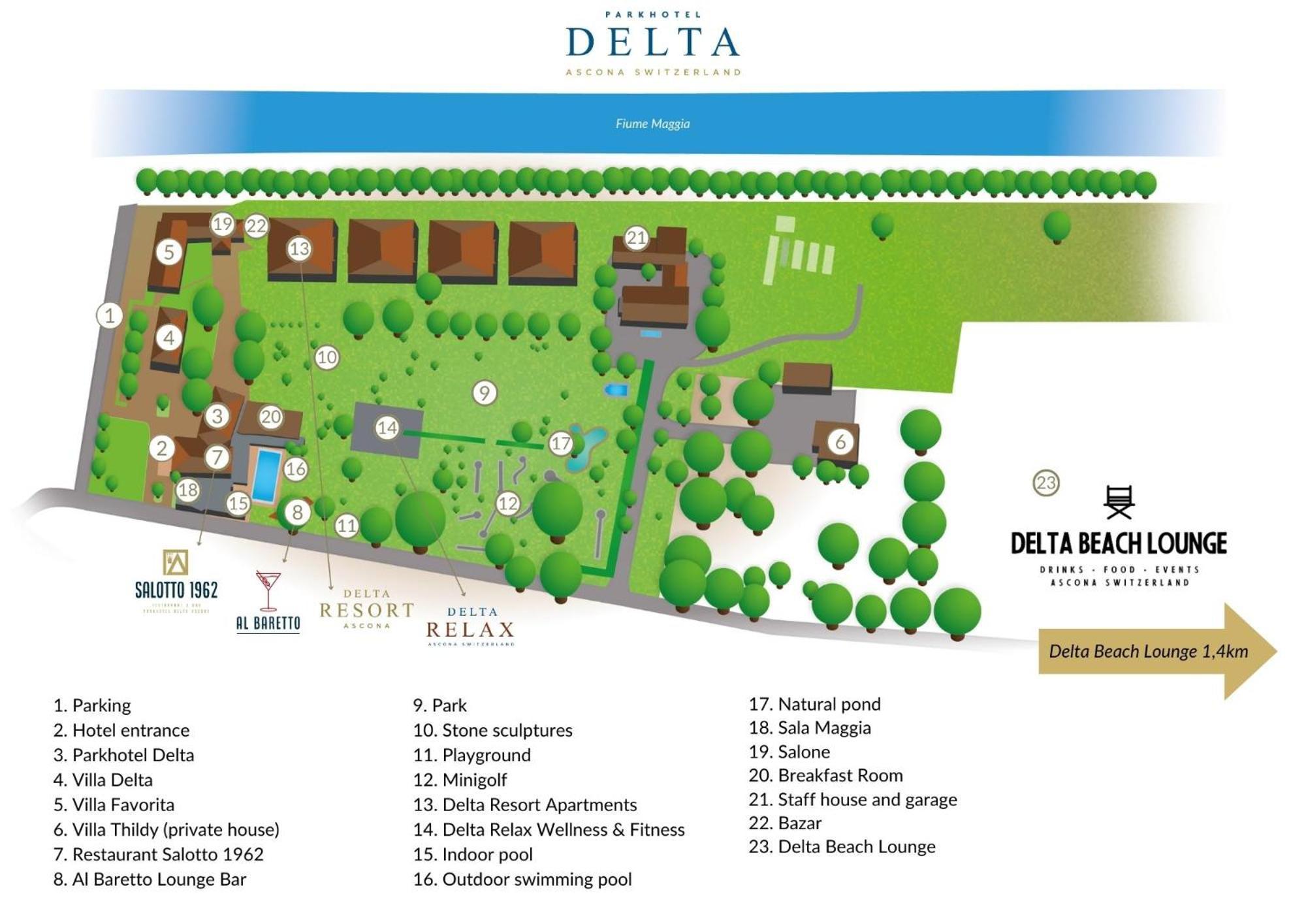 אסקונה Villa Favorita - Parkhotel Delta מראה חיצוני תמונה